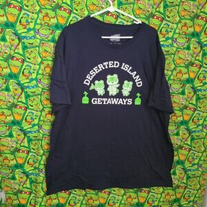 Nintendo Animal Crossing Deserted Island Getaways T Shirt XXL
